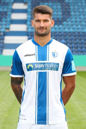Kai Bruenker Brünker 1 FC Magdeburg,9 3 Liga season 2020 2021 3 Liga portrait appointment 2020 2021 official photo appointment 1 FC Magdeburg in the MDCC Arena in Magdeburg portrait, portrait,Germany, football, man, men,GER,10 09 2020 Pressebuero Schroedter