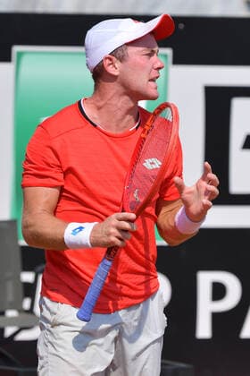 Photo Alfredo Falcone - LaPresse 15 09 2020 Roma (Italy) Tennis Dominik Koepfer (GER) vs Alex De Minaur (AUS) Internazionali BNL d Italia 2020 In the pic:Dominik Koepfer  Copyright: xAlfredoxFalcone LaPressex
