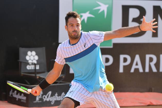 Photo Alfredo Falcone - LaPresse 15 09 2020 Roma (Italy) Tennis Salvatore Caruso (iITA) vs Tennys Sandgren (USA) Internazionali BNL d Italia 2020 In the pic:Salvatore Caruso  Copyright: xAlfredoxFalcone LaPressex