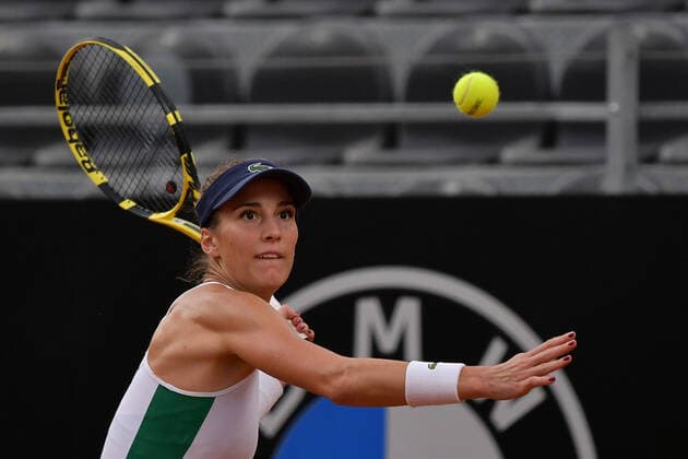 Photo Alfredo Falcone - LaPresse 15 09 2020 Roma (Italy) Tennis Bernarda Pera (USA) vs Svetlana Kuznetsova (RUS) Internazionali BNL d Italia 2020 In the pic:Bernarda Pera  Copyright: xAlfredoxFalcone LaPressex