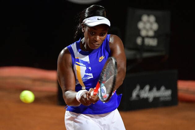 Photo Alfredo Falcone - LaPresse 15 09 2020 Roma (Italy) Tennis Garbine Muguruza (ESP) vs Sloane Stephens (USA Internazionali BNL d Italia 2020 In the pic:Sloane Stephens  Copyright: xAlfredoxFalcone LaPressex