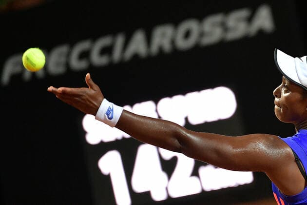 Photo Alfredo Falcone - LaPresse 15 09 2020 Roma (Italy) Tennis Garbine Muguruza (ESP) vs Sloane Stephens (USA Internazionali BNL d Italia 2020 In the pic:Sloane Stephens  Copyright: xAlfredoxFalcone LaPressex