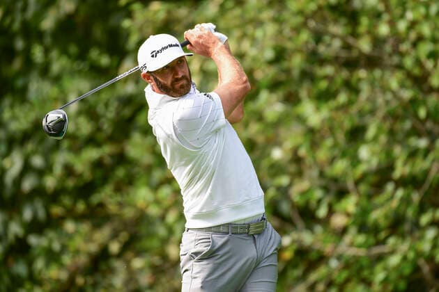 September 15, Mamaroneck, New York, USA: DUSTIN JOHNSON tees off on the 14th hole during the practice round at the 2020 U.S. Open at Winged Foot Golf Club (West Course) in Mamaroneck, N.Y. on Tuesday, Sept. 15, 2020. Mamaroneck USA - ZUMAz03_ 20200915_zah_z03_859 Copyright: xRobertxBeck USGAx