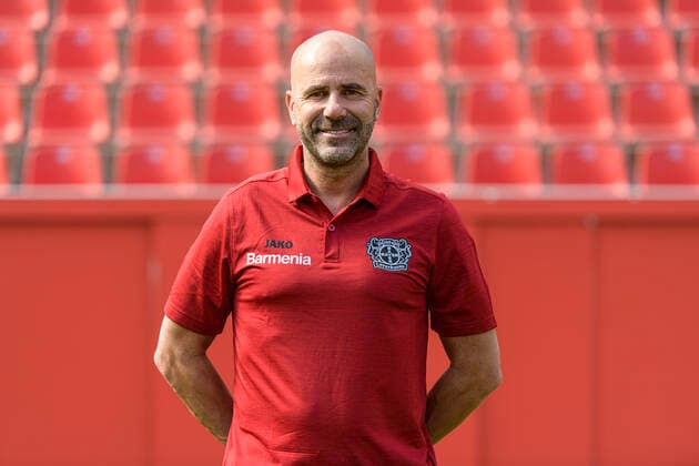 Head Coach Peter Bosz Bayer Leverkusen 1 BL, portrait date 2020 2021 Leverkusen NRW Germany Poolfoto Uwe Kraft ,EDITORIAL USE ONLY