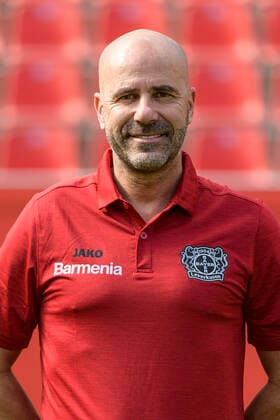 Head Coach Peter Bosz Bayer Leverkusen 1 BL, portrait date 2020 2021 Leverkusen NRW Germany Poolfoto Uwe Kraft ,EDITORIAL USE ONLY