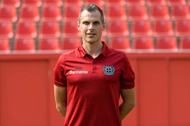 Goalkeeper Coach David Thiel Bayer Leverkusen 1 BL, portrait date 2020 2021 Leverkusen NRW Germany Poolfoto Uwe Kraft ,EDITORIAL USE ONLY