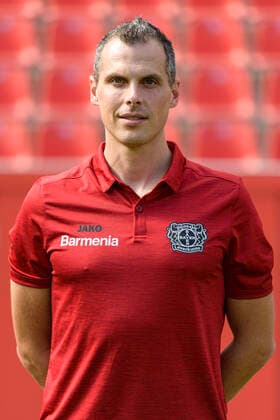 Goalkeeper Coach David Thiel Bayer Leverkusen 1 BL, portrait date 2020 2021 Leverkusen NRW Germany Poolfoto Uwe Kraft ,EDITORIAL USE ONLY