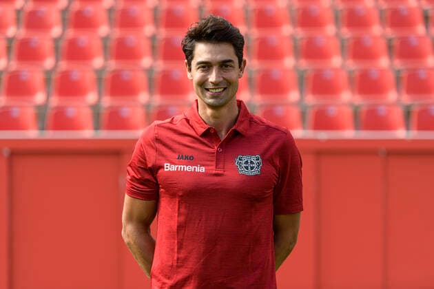 Athletics coach Schahriar Bigdeli Bayer Leverkusen 1 BL, portrait date 2020 2021 Leverkusen NRW Germany Poolfoto Uwe Kraft ,EDITORIAL USE ONLY