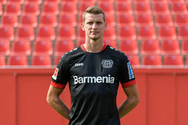 Lars Bender Bayer Leverkusen 1 BL, portrait date 2020 2021 Leverkusen NRW Germany Poolfoto Uwe Kraft ,EDITORIAL USE ONLY