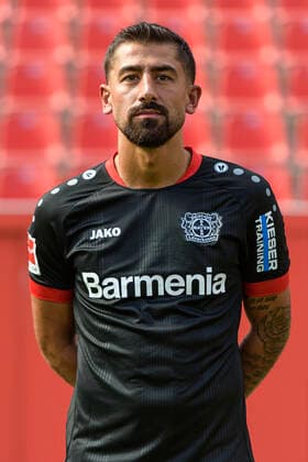 Kerem Demirbay Bayer Leverkusen 1 BL, portrait date 2020 2021 Leverkusen NRW Germany Poolfoto Uwe Kraft ,EDITORIAL USE ONLY