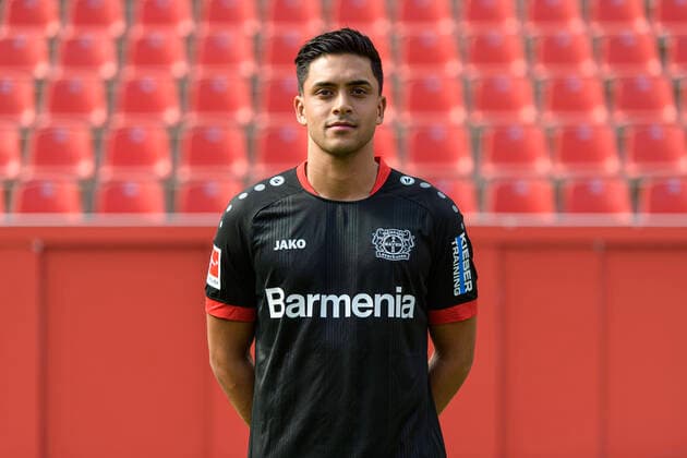 Nadiem Amiri Bayer Leverkusen 1 BL, portrait date 2020 2021 Leverkusen NRW Germany Poolfoto Uwe Kraft ,EDITORIAL USE ONLY