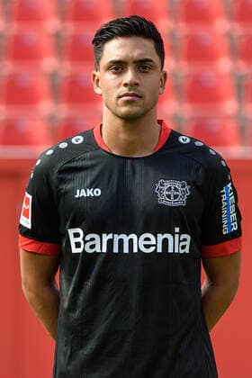 Nadiem Amiri Bayer Leverkusen 1 BL, portrait date 2020 2021 Leverkusen NRW Germany Poolfoto Uwe Kraft ,EDITORIAL USE ONLY