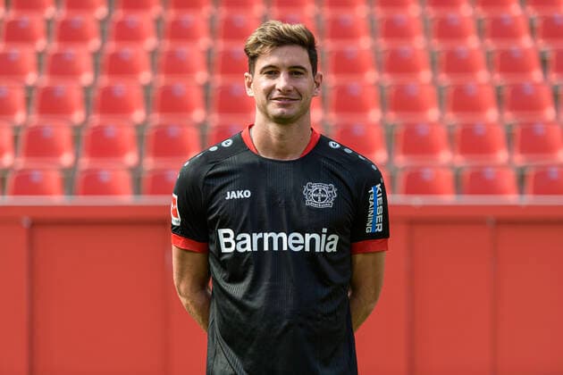 Lucas Alario Bayer Leverkusen 1 BL, portrait date 2020 2021 Leverkusen NRW Germany Poolfoto Uwe Kraft ,EDITORIAL USE ONLY