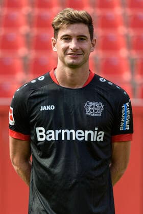 Lucas Alario Bayer Leverkusen 1 BL, portrait date 2020 2021 Leverkusen NRW Germany Poolfoto Uwe Kraft ,EDITORIAL USE ONLY