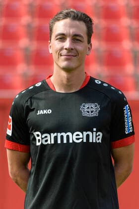Julian Baumgartlinger Bayer Leverkusen 1 BL, portrait date 2020 2021 Leverkusen NRW Germany Poolfoto Uwe Kraft ,EDITORIAL USE ONLY