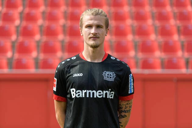 Tin Jedvaj Bayer Leverkusen 1 BL, portrait date 2020 2021 Leverkusen NRW Germany Poolfoto Uwe Kraft ,EDITORIAL USE ONLY
