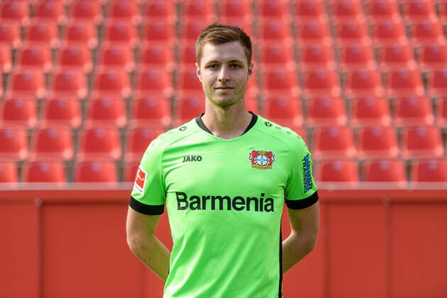 Lennart Grill Bayer Leverkusen 1 BL, portrait date 2020 2021 Leverkusen NRW Germany Poolfoto Uwe Kraft ,EDITORIAL USE ONLY