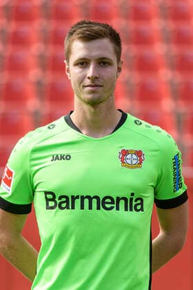 Lennart Grill Bayer Leverkusen 1 BL, portrait date 2020 2021 Leverkusen NRW Germany Poolfoto Uwe Kraft ,EDITORIAL USE ONLY