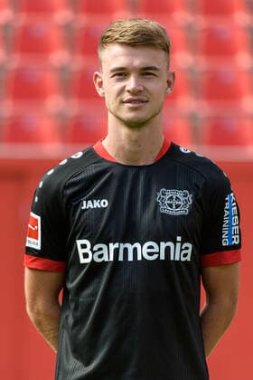 Daley Sinkgraven Bayer Leverkusen 1 BL, portrait date 2020 2021 Leverkusen NRW Germany Poolfoto Uwe Kraft ,EDITORIAL USE ONLY