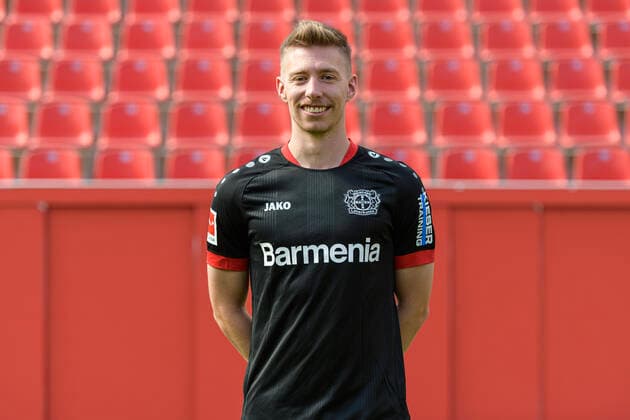 Mitchell Weiser Bayer Leverkusen 1 BL, portrait date 2020 2021 Leverkusen NRW Germany Poolfoto Uwe Kraft ,EDITORIAL USE ONLY