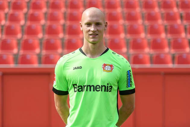 Niklas Lomb Bayer Leverkusen 1 BL, portrait date 2020 2021 Leverkusen NRW Germany Poolfoto Uwe Kraft ,EDITORIAL USE ONLY