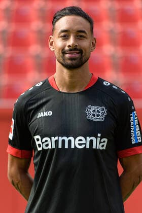 Karim Bellarabi Bayer Leverkusen 1 BL, portrait date 2020 2021 Leverkusen NRW Germany Poolfoto Uwe Kraft ,EDITORIAL USE ONLY