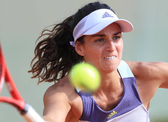 PXL_Amandine Hesse (FRA) vs Iva Primorac (CRO) Amandine Hesse of France during the match between Iva Primorac of Croatia at the W25 Zagreb 2020 Tennis Tournament in Zagreb, Croatia on September 16, 2020. SlavkoxMidzor PIXSELL