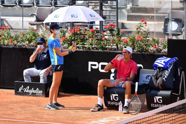 Photo Alfredo Falcone - LaPresse16 09 2020 Roma (Italy TennisFederico Coria (ARG) vs Mattia Berrettini (ITA)Internazionali BNL d Italia 2020In the pic:federico coria  Copyright: xAlfredoxFalcone LaPressex