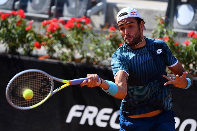 Photo Alfredo Falcone - LaPresse16 09 2020 Roma (Italy TennisFederico Coria (ARG) vs Mattia Berrettini (ITA)Internazionali BNL d Italia 2020In the pic:Mattia Berrettini  Copyright: xAlfredoxFalcone LaPressex