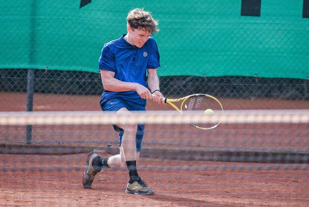 16 09 2020, xpsx, Tennis ITF Tournament TC Bruchkoebel, v l Philip Florig Germany GER Bruchkoebel Hessen Germany DEU