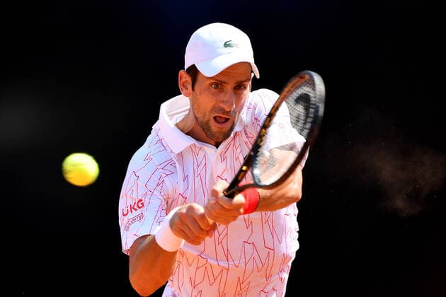 Photo Alfredo Falcone - LaPresse 16 09 2020 Roma (Italy) Tennis Novak Djokovic (SRB) vs Salvatore Caruso (ITA) Internazionali BNL d Italia 2020 In the pic:Novak Djokovic  Copyright: xAlfredoxFalcone LaPressex