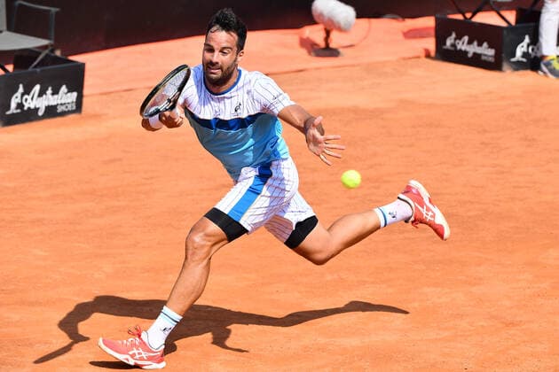 Photo Alfredo Falcone - LaPresse 16 09 2020 Roma (Italy) Tennis Novak Djokovic (SRB) vs Salvatore Caruso (ITA) Internazionali BNL d Italia 2020 In the pic:Salvatore Caruso  Copyright: xAlfredoxFalcone LaPressex