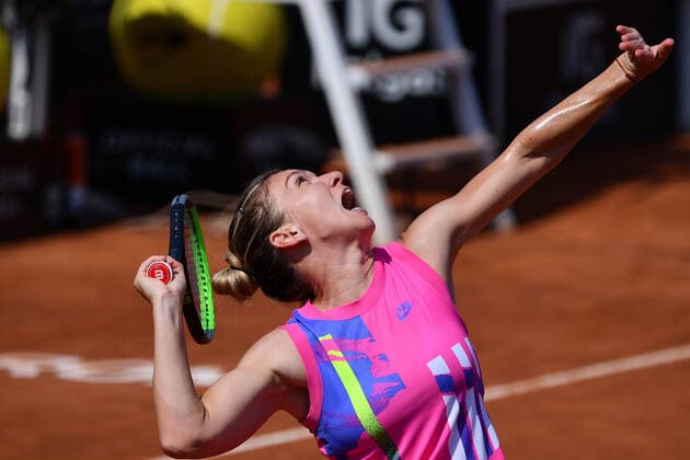 Photo Alfredo Falcone - LaPresse 16 09 2020 Roma (Italy) Tennis Simona Halep (ROU) vs Jasmine Paolini (ITA) Internazionali BNL d Italia 2020 In the pic:Simona Halep  Copyright: xAlfredoxFalcone LaPressex