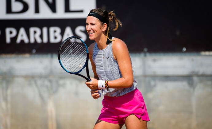 Sport Bilder des Tages September 16, 2020, Rome, ITALY: Victoria Azarenka of Belarus during practice at the 2020 Internazionali BNL d Italia WTA, Tennis Damen Premier 5 tennis tournament Rome ITALY - ZUMAa181 20200916_zaa_a181_012 Copyright: xRobxPrangex