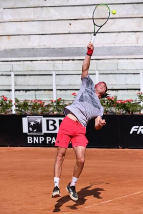 Photo Alfredo Falcone - LaPresse 16 09 2020 Roma (Italy) Tennis Jannik Sinner (ITA) vs Stefanos Tsitsipas (GRE) Internazionali BNL d Italia 2020 In the pic:Stefanos Tsitsipas  Copyright: xAlfredoxFalcone LaPressex