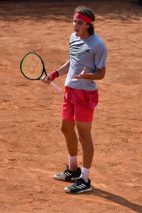 Photo Alfredo Falcone - LaPresse 16 09 2020 Roma (Italy) Tennis Jannik Sinner (ITA) vs Stefanos Tsitsipas (GRE) Internazionali BNL d Italia 2020 In the pic:Stefanos Tsitsipas  Copyright: xAlfredoxFalcone LaPressex