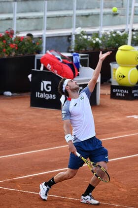 Photo Alfredo Falcone - LaPresse 16 09 2020 Roma (Italy) Tennis Marco Cecchinato (ITA) vs Filip Krajinovic (SRB) Internazionali BNL d Italia 2020 In the pic:Marco Cecchinato  Copyright: xAlfredoxFalcone LaPressex
