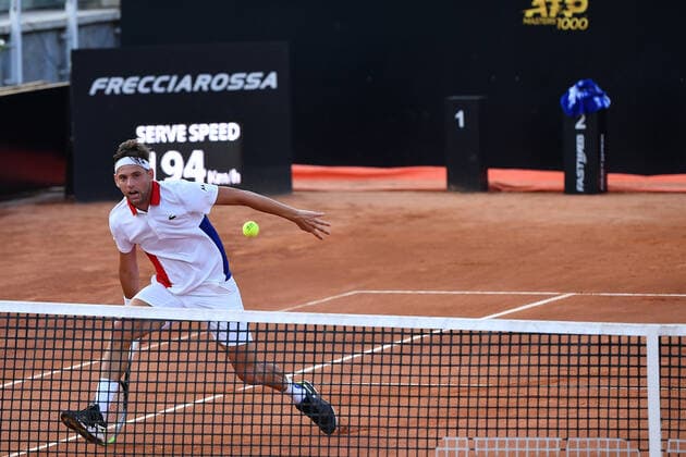 Photo Alfredo Falcone - LaPresse 16 09 2020 Roma (Italy) Tennis Marco Cecchinato (ITA) vs Filip Krajinovic (SRB) Internazionali BNL d Italia 2020 In the pic:Filip Krajinovic  Copyright: xAlfredoxFalcone LaPressex