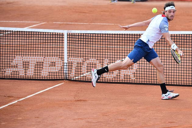 Photo Alfredo Falcone - LaPresse 16 09 2020 Roma (Italy) Tennis Marco Cecchinato (ITA) vs Filip Krajinovic (SRB) Internazionali BNL d Italia 2020 In the pic:Marco Cecchinato  Copyright: xAlfredoxFalcone LaPressex