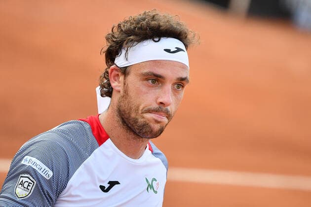 Photo Alfredo Falcone - LaPresse 16 09 2020 Roma (Italy) Tennis Marco Cecchinato (ITA) vs Filip Krajinovic (SRB) Internazionali BNL d Italia 2020 In the pic:Marco Cecchinato  Copyright: xAlfredoxFalcone LaPressex