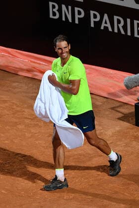 Sport Bilder des Tages Photo Alfredo Falcone - LaPresse 16 09 2020 Roma (Italy) Tennis Pablo Carreno Busta (ESP) vs Rafael Nadal (ESP) Internazionali BNL d Italia 2020 In the pic:Rafael Nadal  Copyright: xAlfredoxFalcone LaPressex