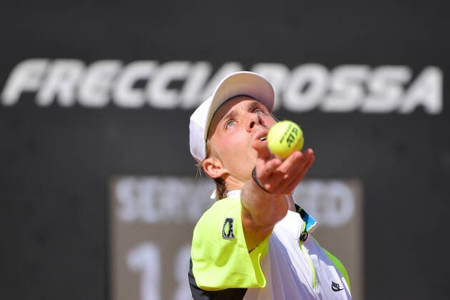 Photo Alfredo Falcone - LaPresse 17 09 2020 Roma (Italy) Tennis Pedro Martinez (ESP) vs Denis Shapovalov (CAN) Internazionali BNL d Italia 2020 In the pic:Denis Shapovalov  Copyright: xAlfredoxFalcone LaPressex