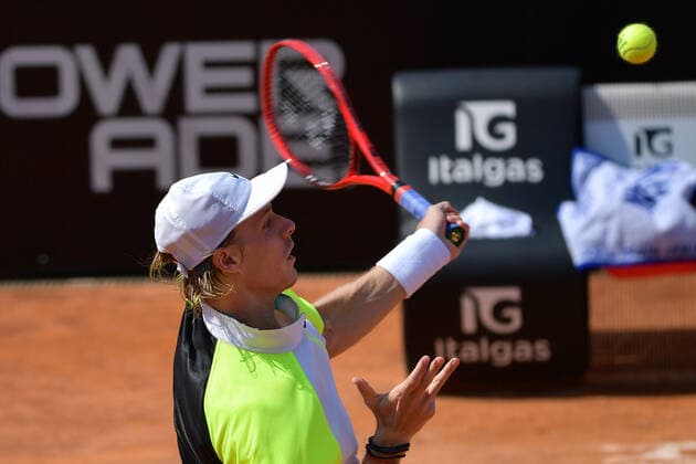 Photo Alfredo Falcone - LaPresse 17 09 2020 Roma (Italy) Tennis Pedro Martinez (ESP) vs Denis Shapovalov (CAN) Internazionali BNL d Italia 2020 In the pic:Denis Shapovalov  Copyright: xAlfredoxFalcone LaPressex