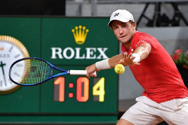 Photo Alfredo Falcone - LaPresse 17 09 2020 Roma (Italy) Tennis Casper Ruud (NOR) vs Lorenzo Sonego (ITA) Internazionali BNL d Italia 2020 In the pic:Casper Ruud  Copyright: xAlfredoxFalcone LaPressex