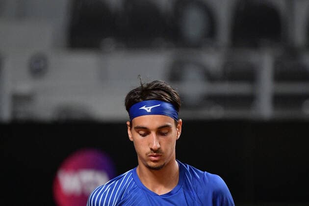 Photo Alfredo Falcone - LaPresse 17 09 2020 Roma (Italy) Tennis Casper Ruud (NOR) vs Lorenzo Sonego (ITA) Internazionali BNL d Italia 2020 In the pic:Lorenzo Sonego  Copyright: xAlfredoxFalcone LaPressex