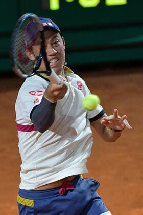 Photo Alfredo Falcone - LaPresse 17 09 2020 Roma (Italy) Tennis Lorenzo Musetti (ITA) vs Kei Nishikori (JPN) Internazionali BNL d Italia 2020 In the pic:Kei Nishikori  Copyright: xAlfredoxFalcone LaPressex