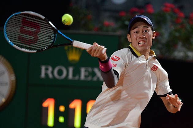 Photo Alfredo Falcone - LaPresse 17 09 2020 Roma (Italy) Tennis Lorenzo Musetti (ITA) vs Kei Nishikori (JPN) Internazionali BNL d Italia 2020 In the pic:Kei Nishikori  Copyright: xAlfredoxFalcone LaPressex