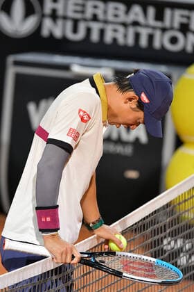 Photo Alfredo Falcone - LaPresse 17 09 2020 Roma (Italy) Tennis Lorenzo Musetti (ITA) vs Kei Nishikori (JPN) Internazionali BNL d Italia 2020 In the pic:Kei Nishikori  Copyright: xAlfredoxFalcone LaPressex