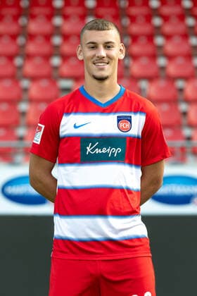 M Ramusovic FC Heidenheim, 28 , 1 FC Heidenheim 1846, 2 Bundesliga, team photo and portrait appointment, season 2020 2021, 17 09 2020, DFB DFL regulations prohibit any use of photographs as image sequences and or quasi video , 1 FC Heidenheim 1846, 2 Bundesliga, team photo and portrait appointment, clipping, shooting, season 2020 2021, 17 09 2020 Heidenheim Copyright: xEibner-Pressefoto SaschaxWaltherx EP_swa
