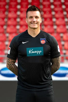 Kevin Mueller FC Heidenheim, 01 , 1 FC Heidenheim 1846, 2 Bundesliga, team photo and portrait appointment, season 2020 2021, 17 09 2020, DFB DFL regulations prohibit any use of photographs as image sequences and or quasi video , 1 FC Heidenheim 1846, 2 Bundesliga, team photo and portrait appointment, clipping, shooting, season 2020 2021, 17 09 2020 Heidenheim Copyright: xEibner-Pressefoto SaschaxWaltherx EP_swa